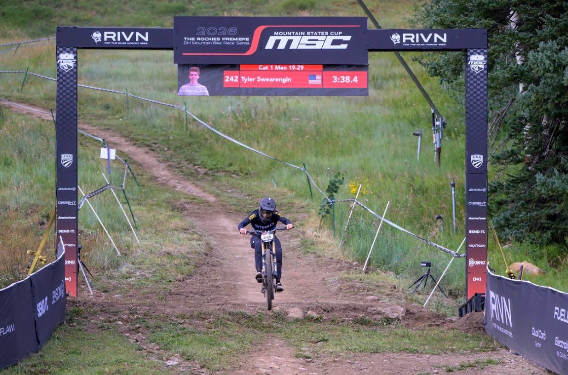 Me crossing the Mountain States Cup finish line